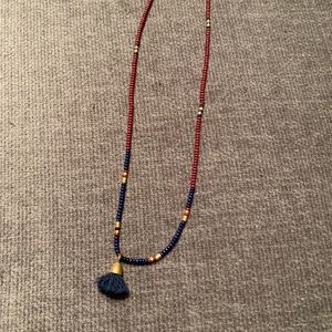Beaded Tassel Necklace by Madewell